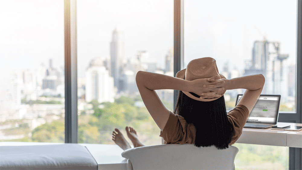 Women-relaxing-with-Xenex-website-in-Background2nd-angle
